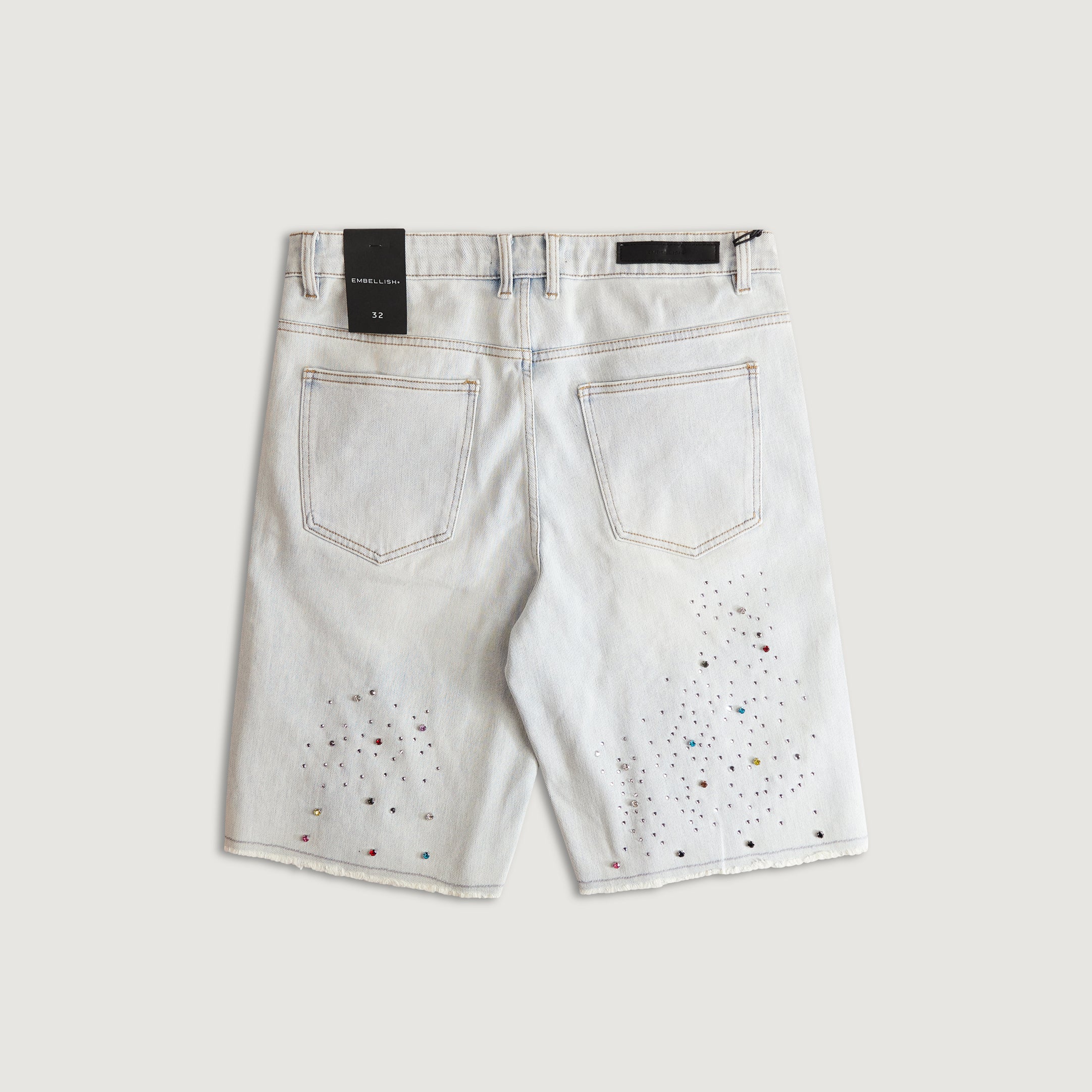 Bowie Denim Shorts (Light Blue) - Image 8