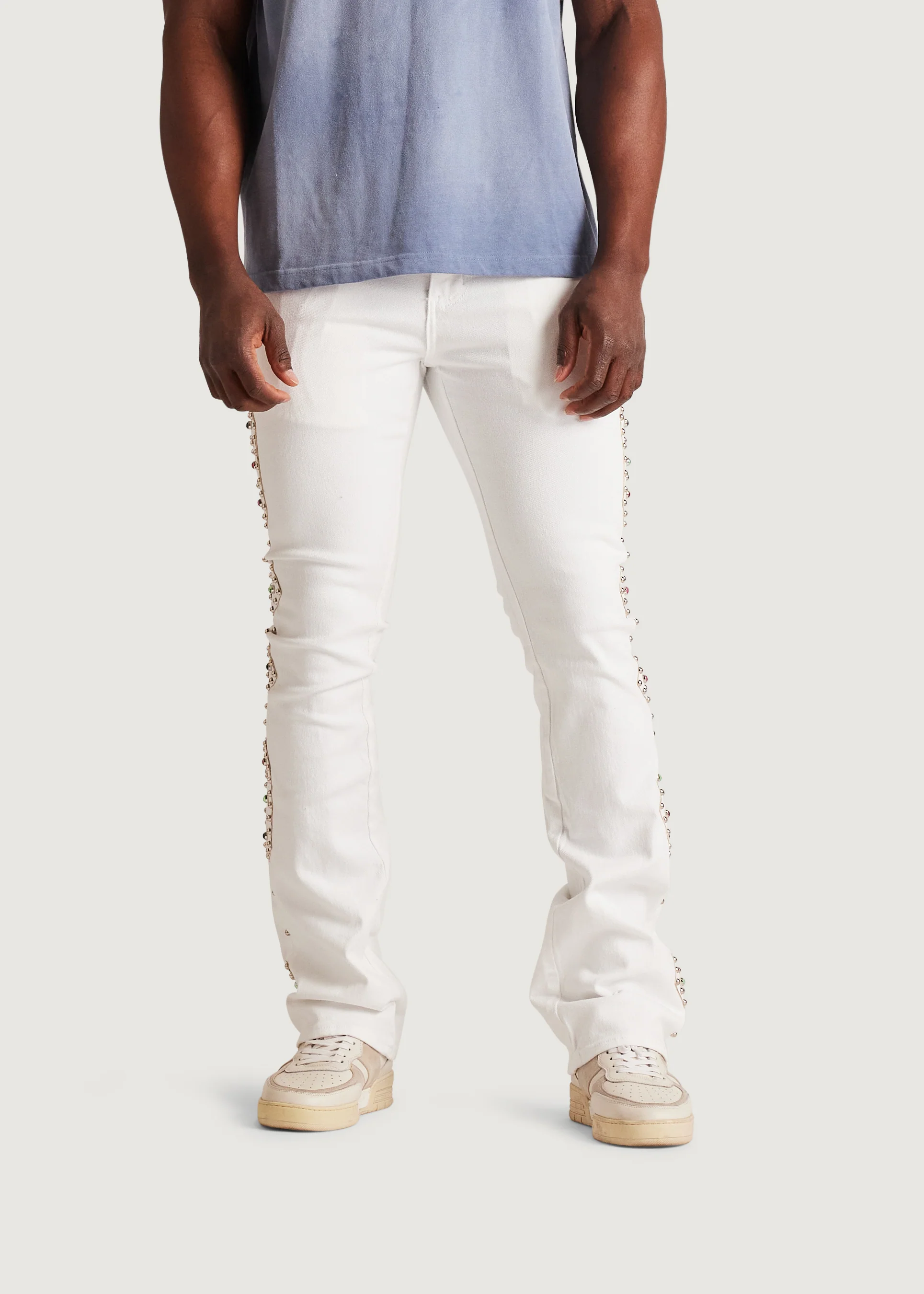 Corrosion Flare Denim (White) - Image 3