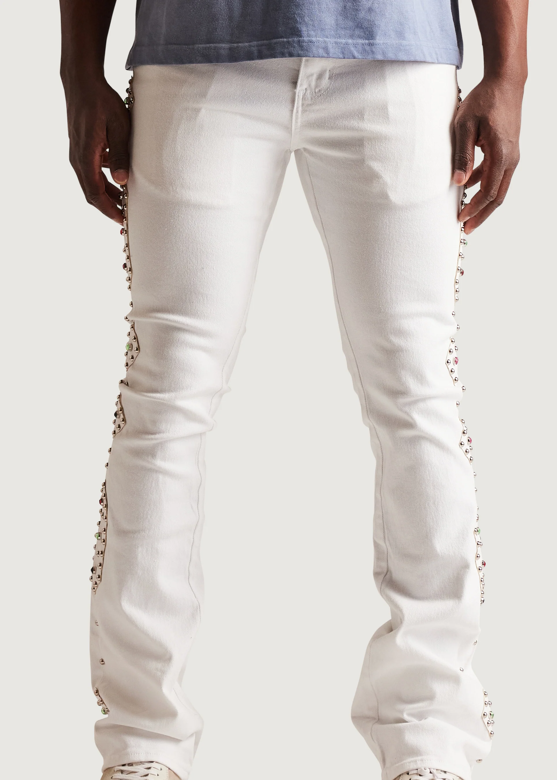 Corrosion Flare Denim (White) - Image 4