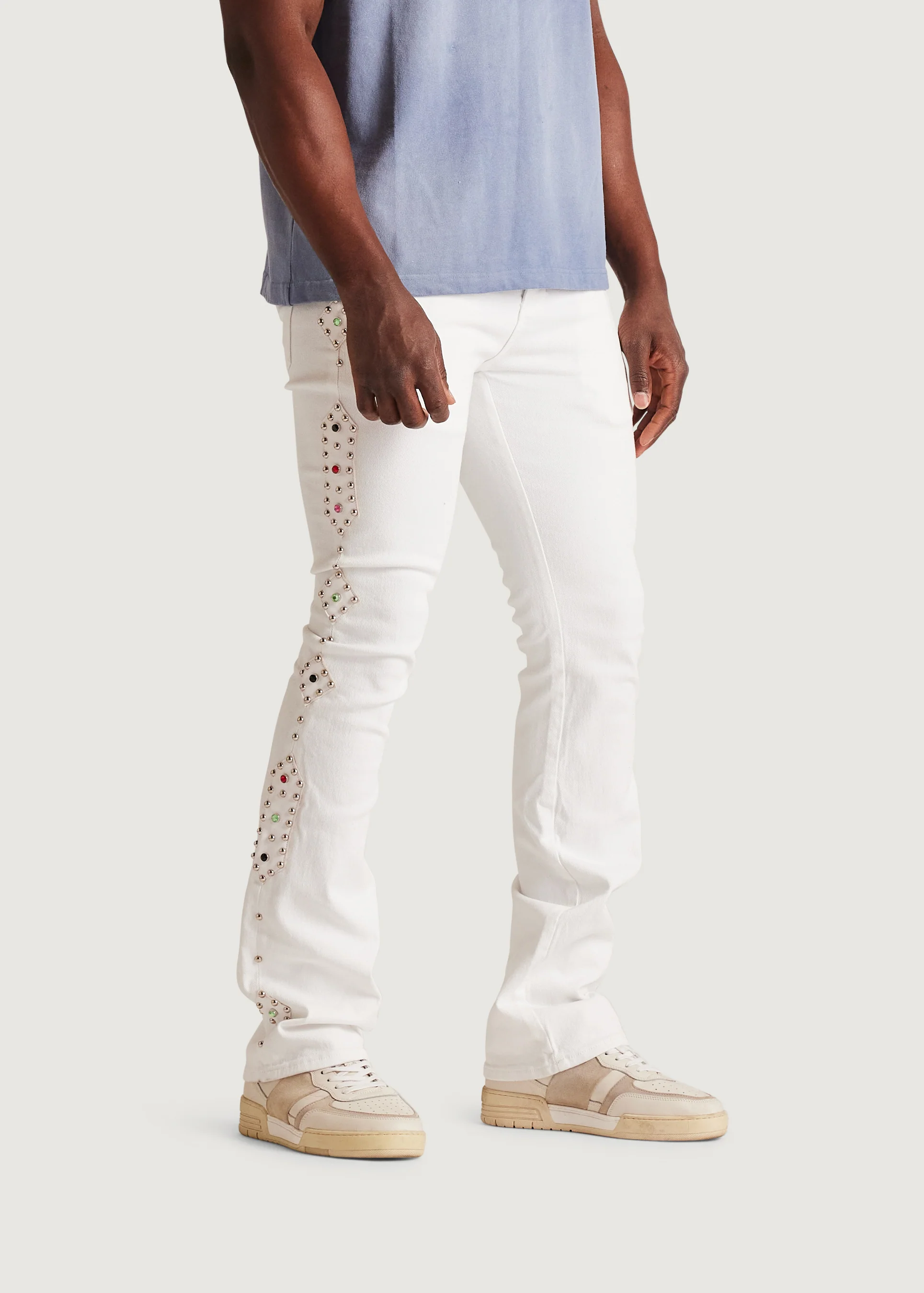 Corrosion Flare Denim (White) - Image 5