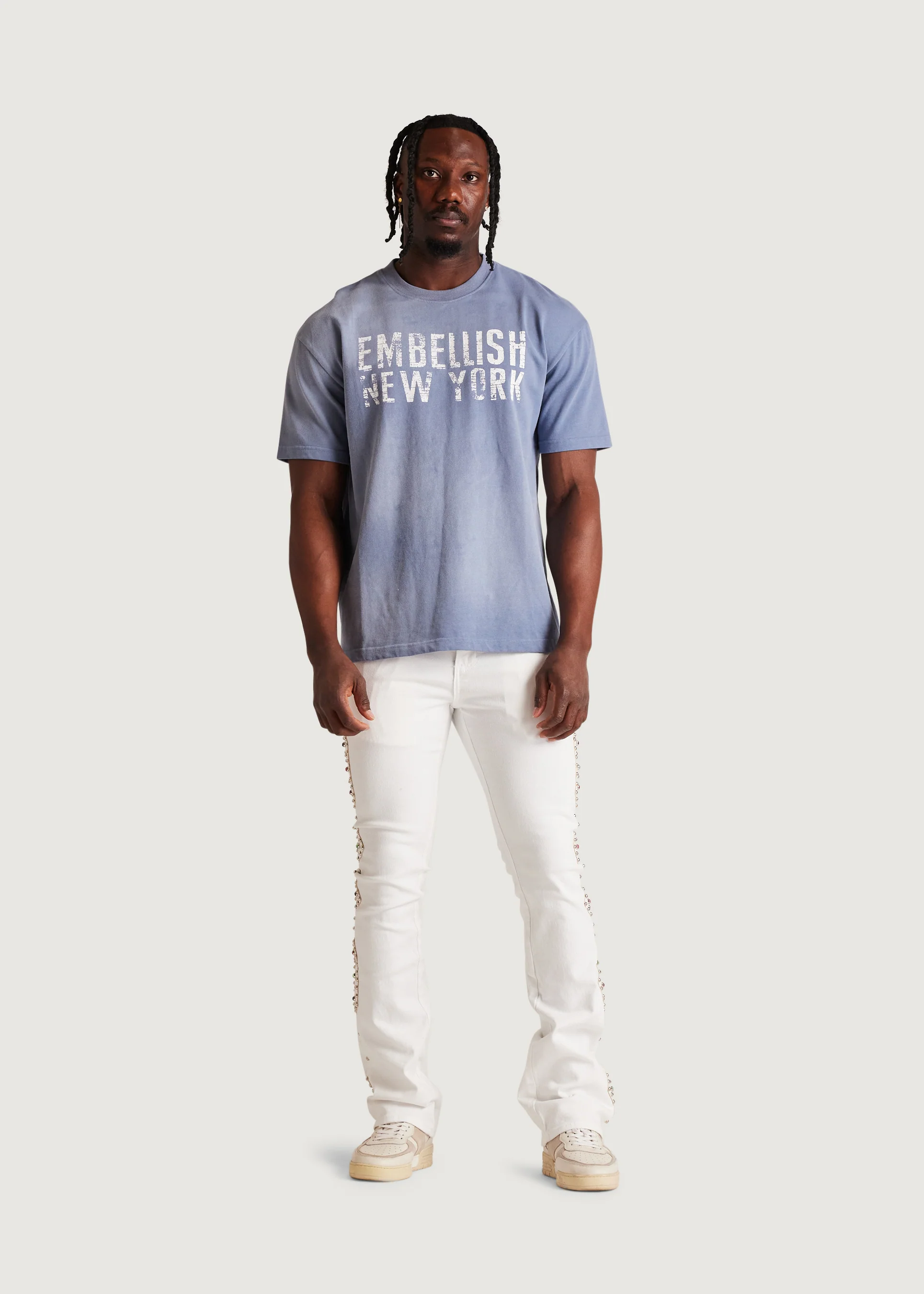 Corrosion Flare Denim (White) - Image 9