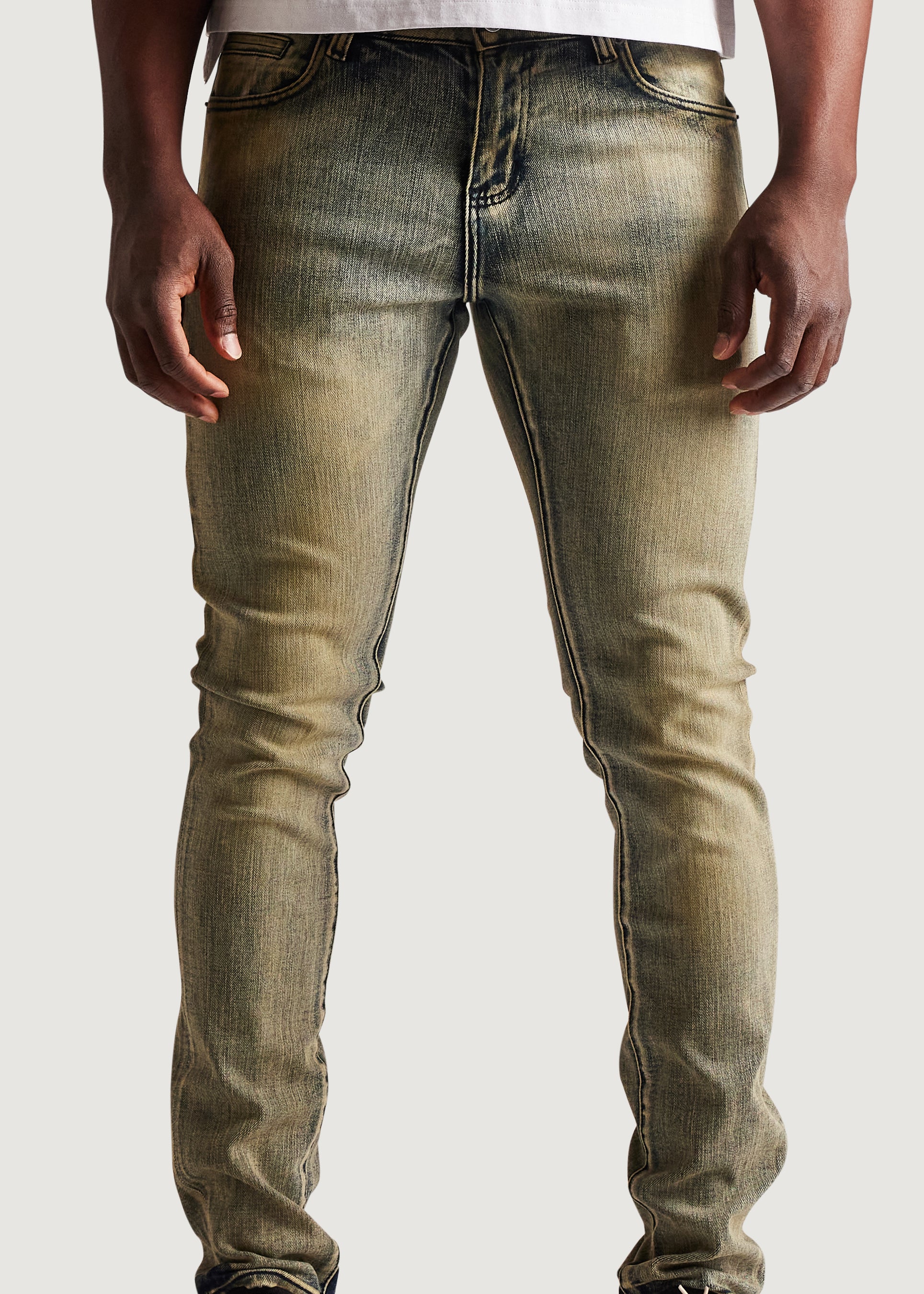 David Skinny Denim (Bleached Sand) - Image 5