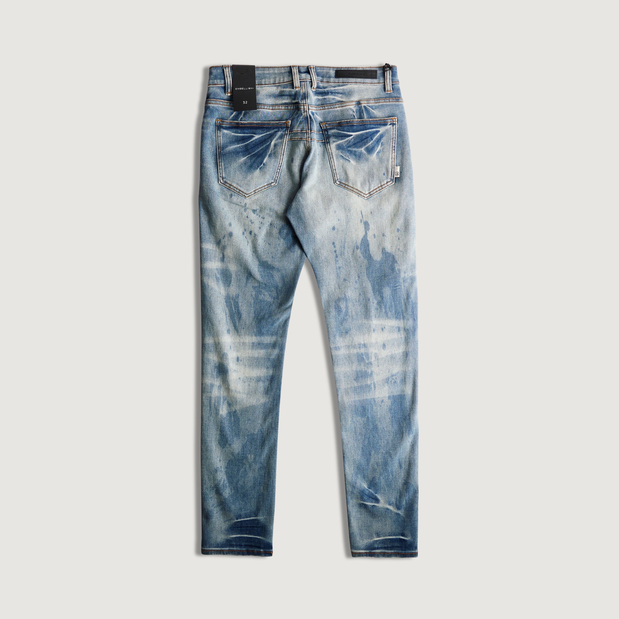 David Skinny Denim (Washed Indigo) - Image 3