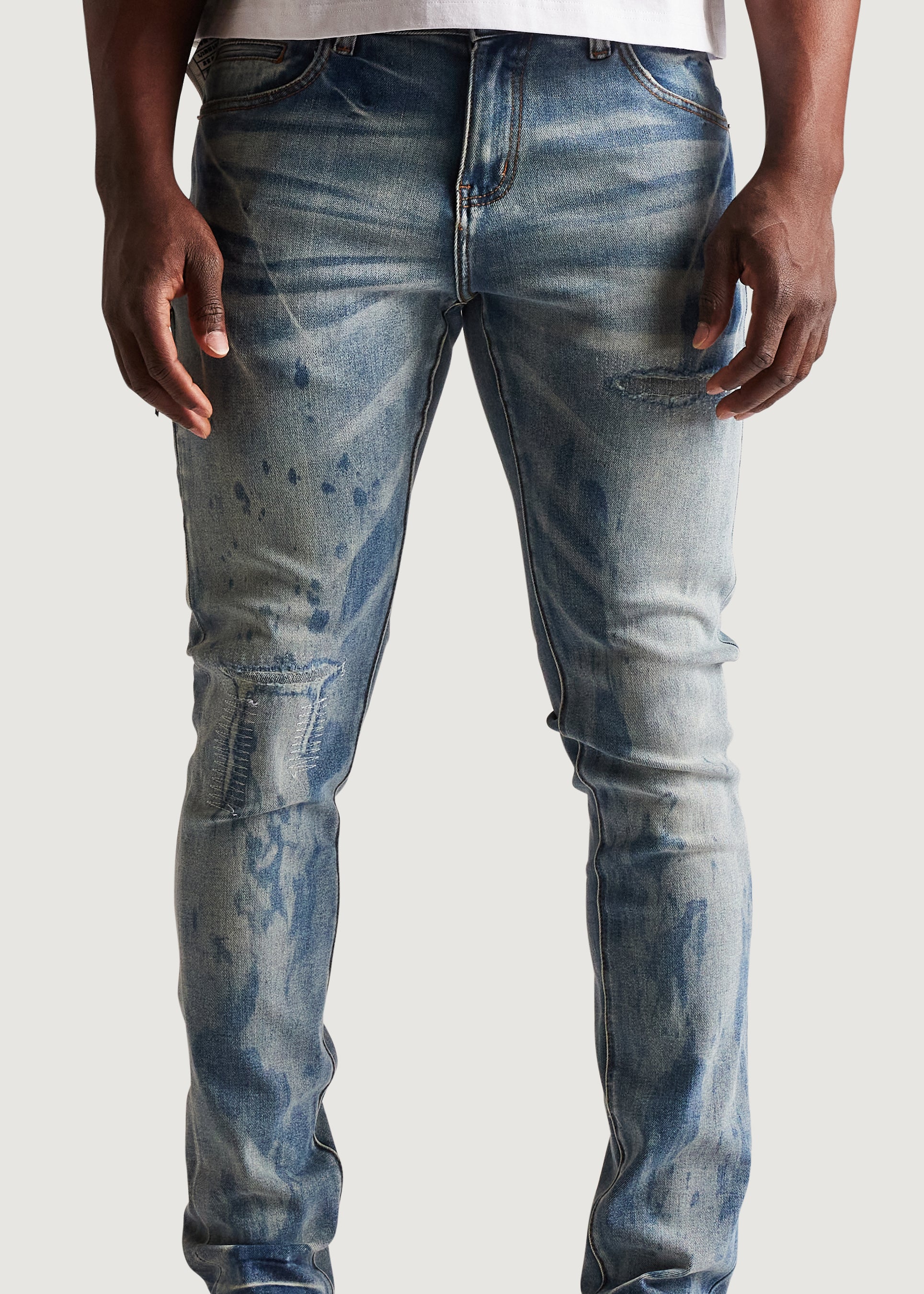 David Skinny Denim (Washed Indigo) - Image 5