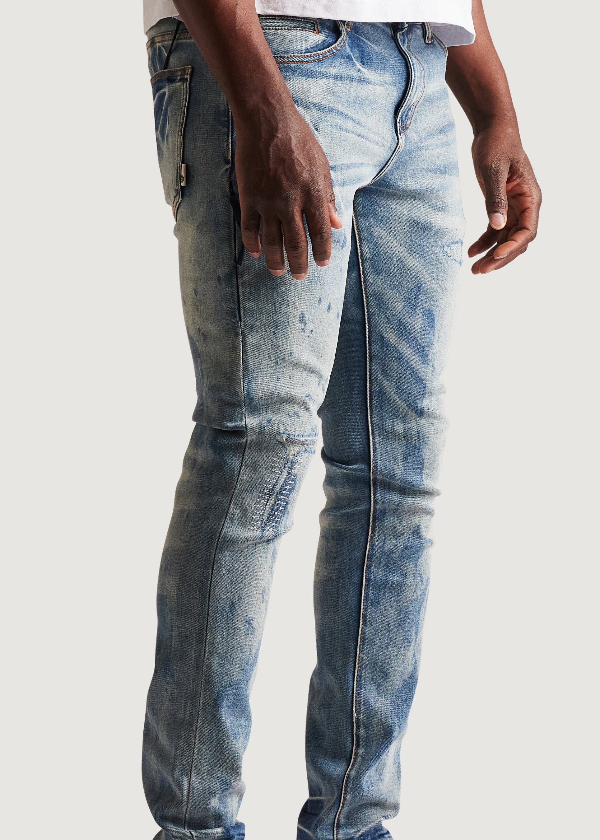 David Skinny Denim (Washed Indigo) - Image 6