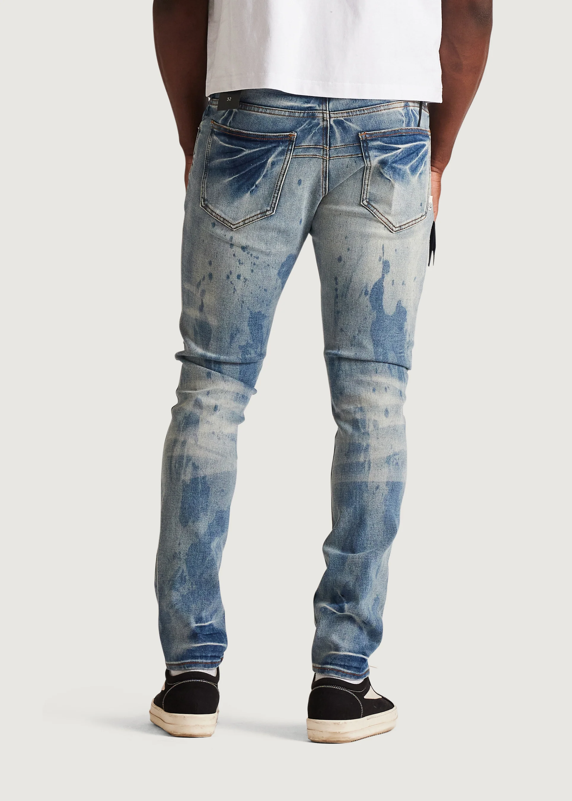 David Skinny Denim (Washed Indigo) - Image 7