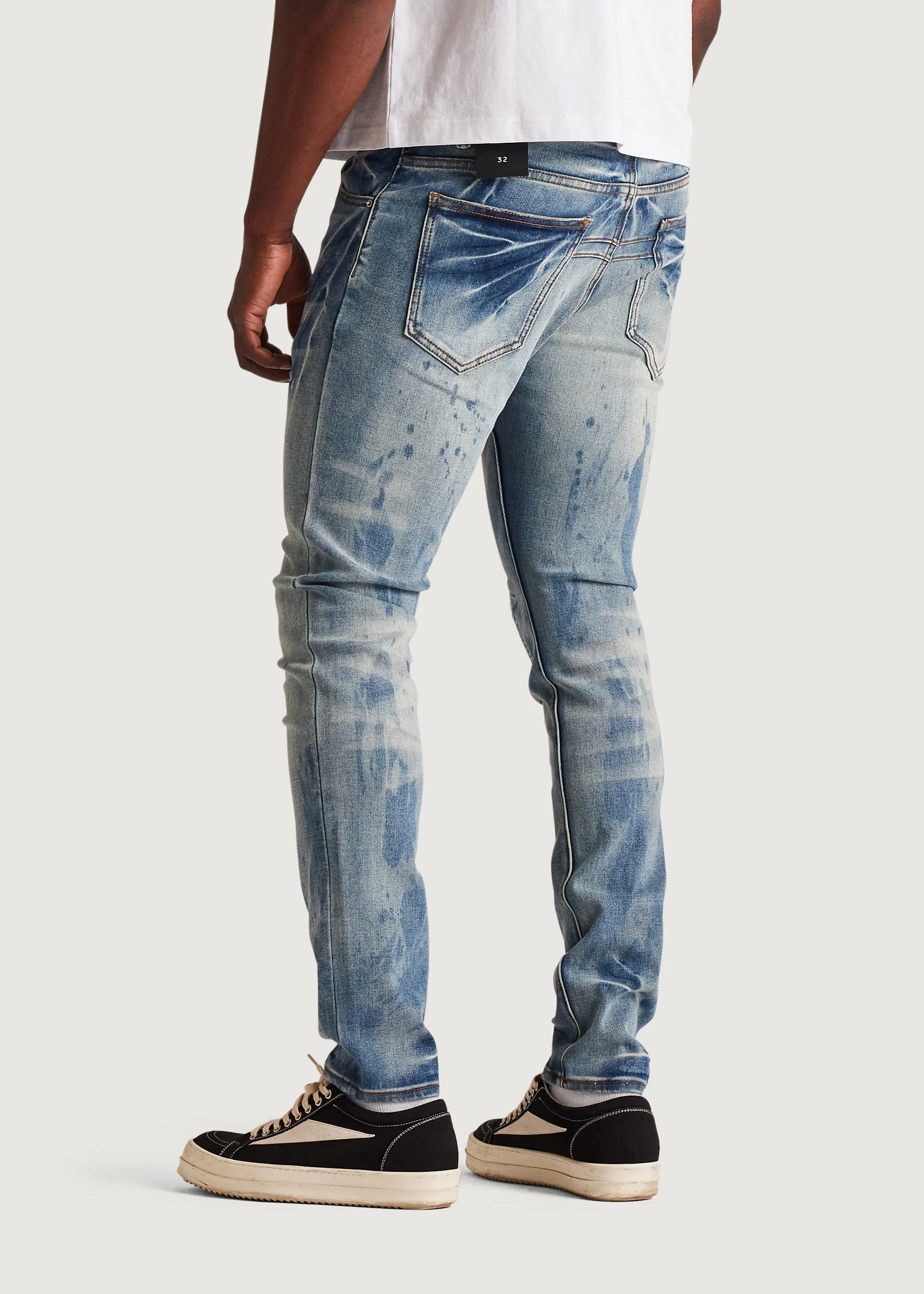 David Skinny Denim (Washed Indigo) - Image 8