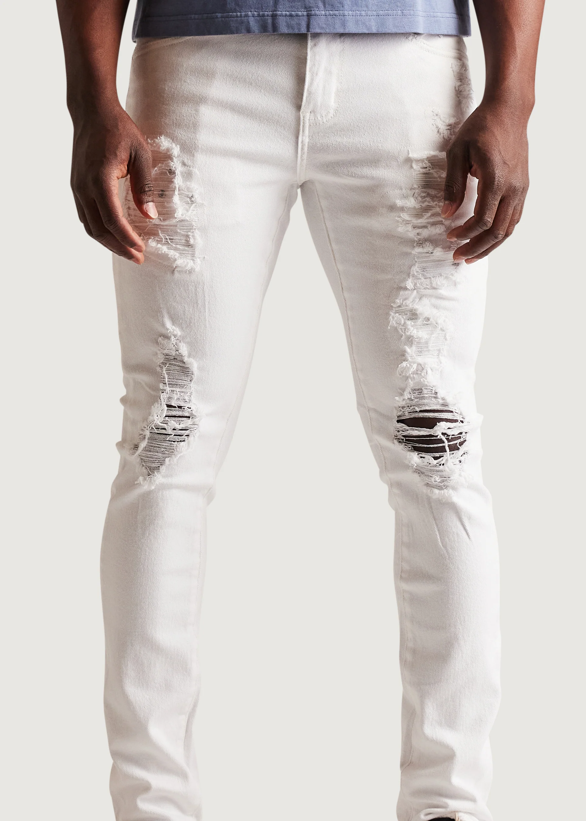 David Skinny Denim (Distressed White) - Image 5