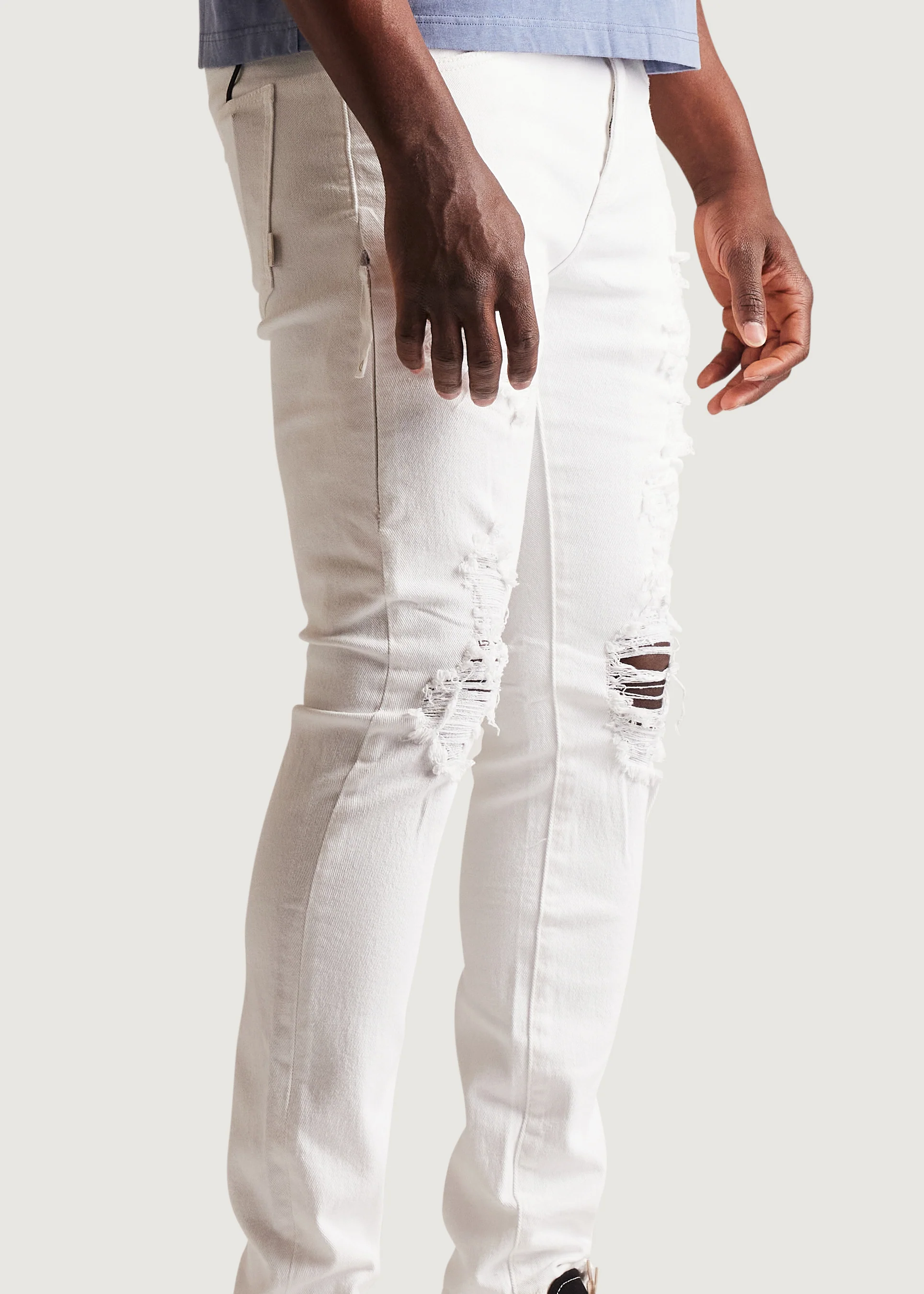 David Skinny Denim (Distressed White) - Image 6