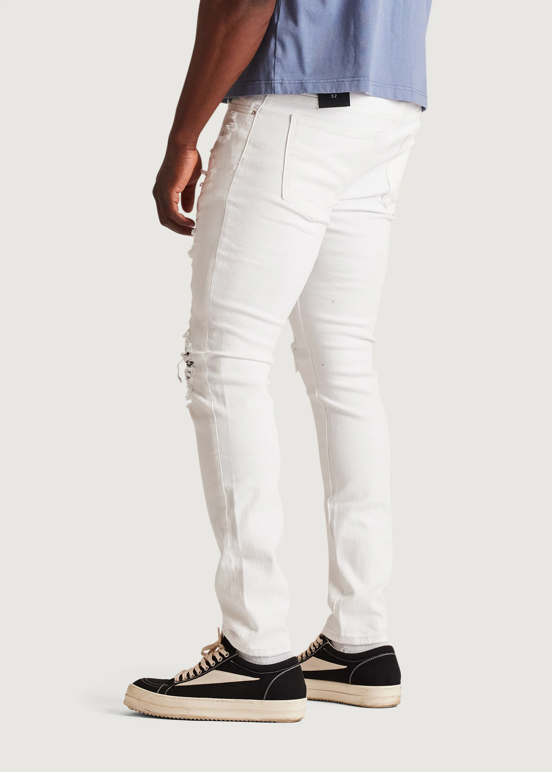 David Skinny Denim (Distressed White) - Image 8