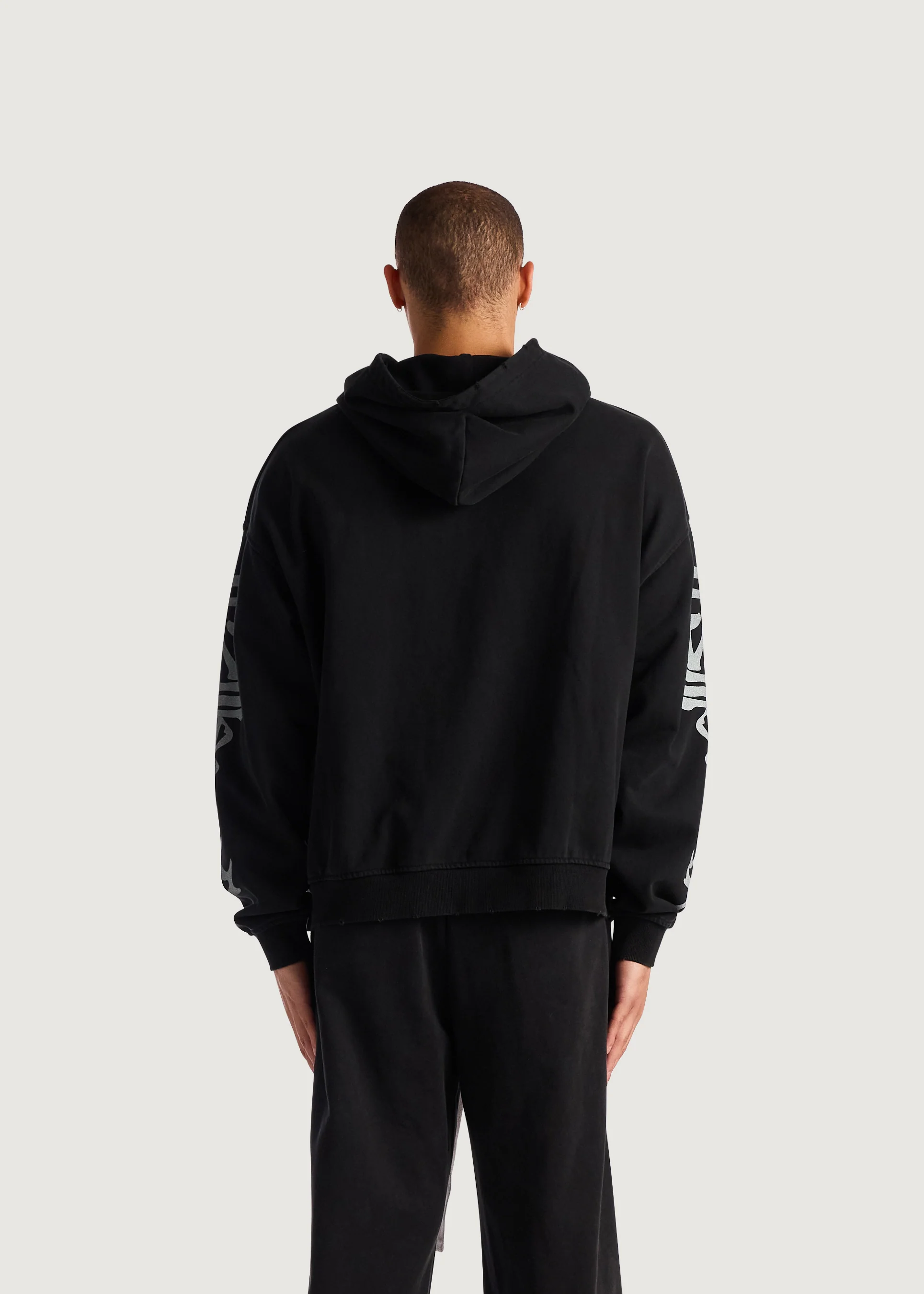 E Stud Hoodie (Black) - Image 6