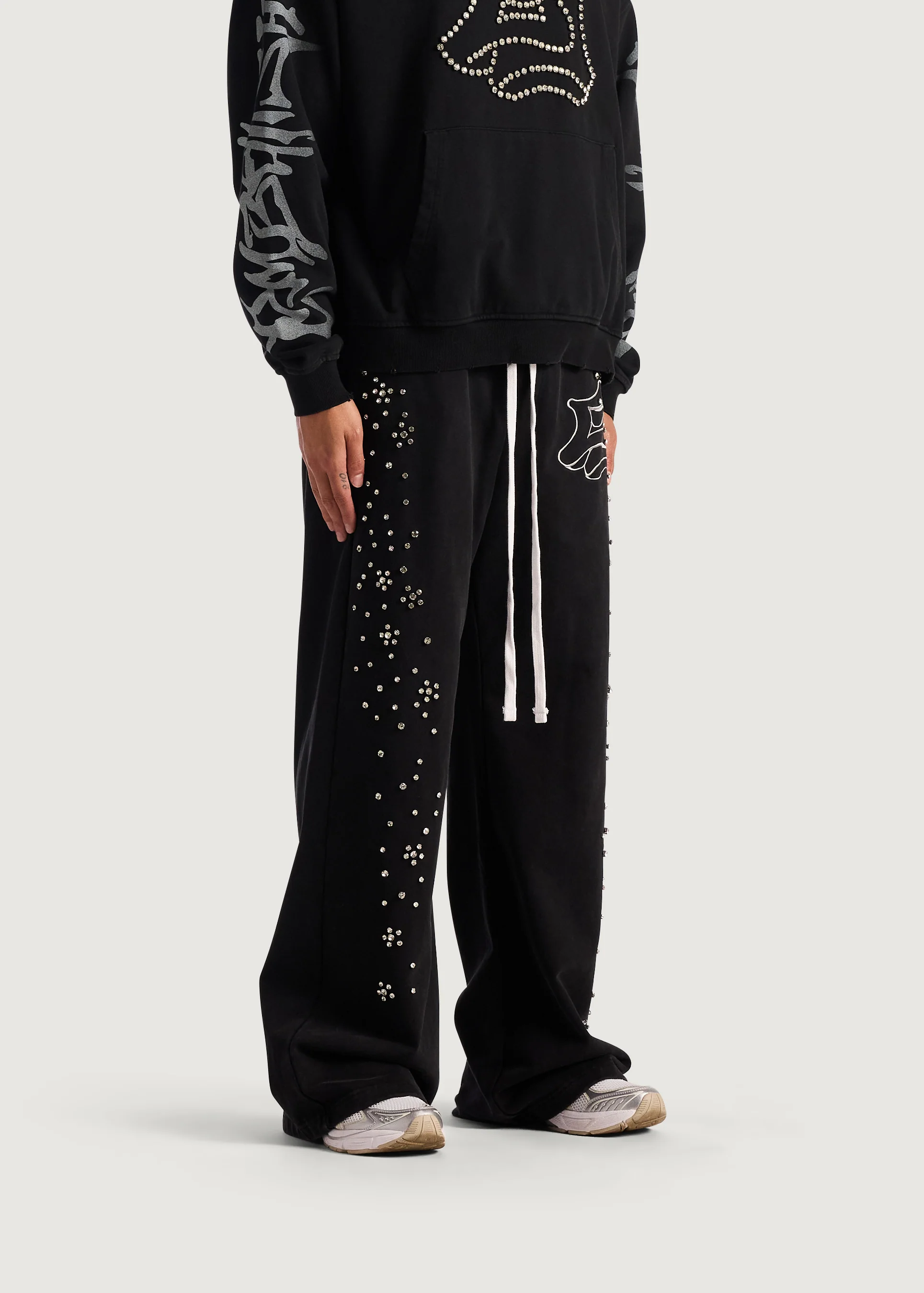 E Stud Sweatpant (Black) - Image 4