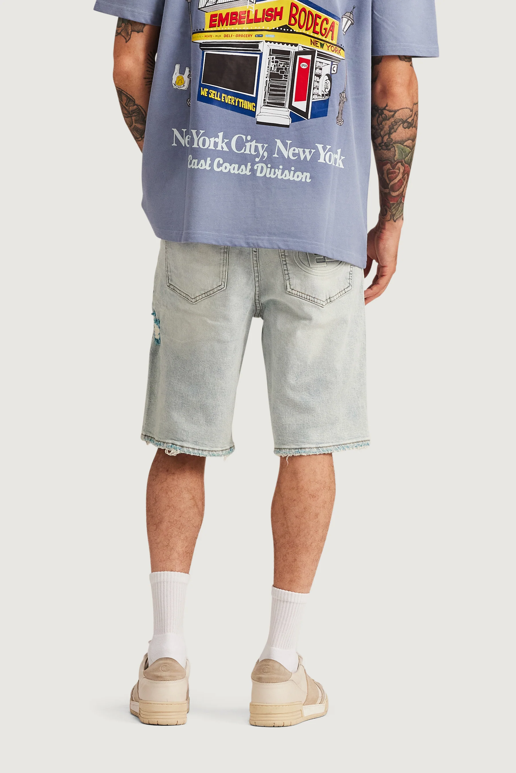 Easy Denim Short (Light Blue) - Image 6