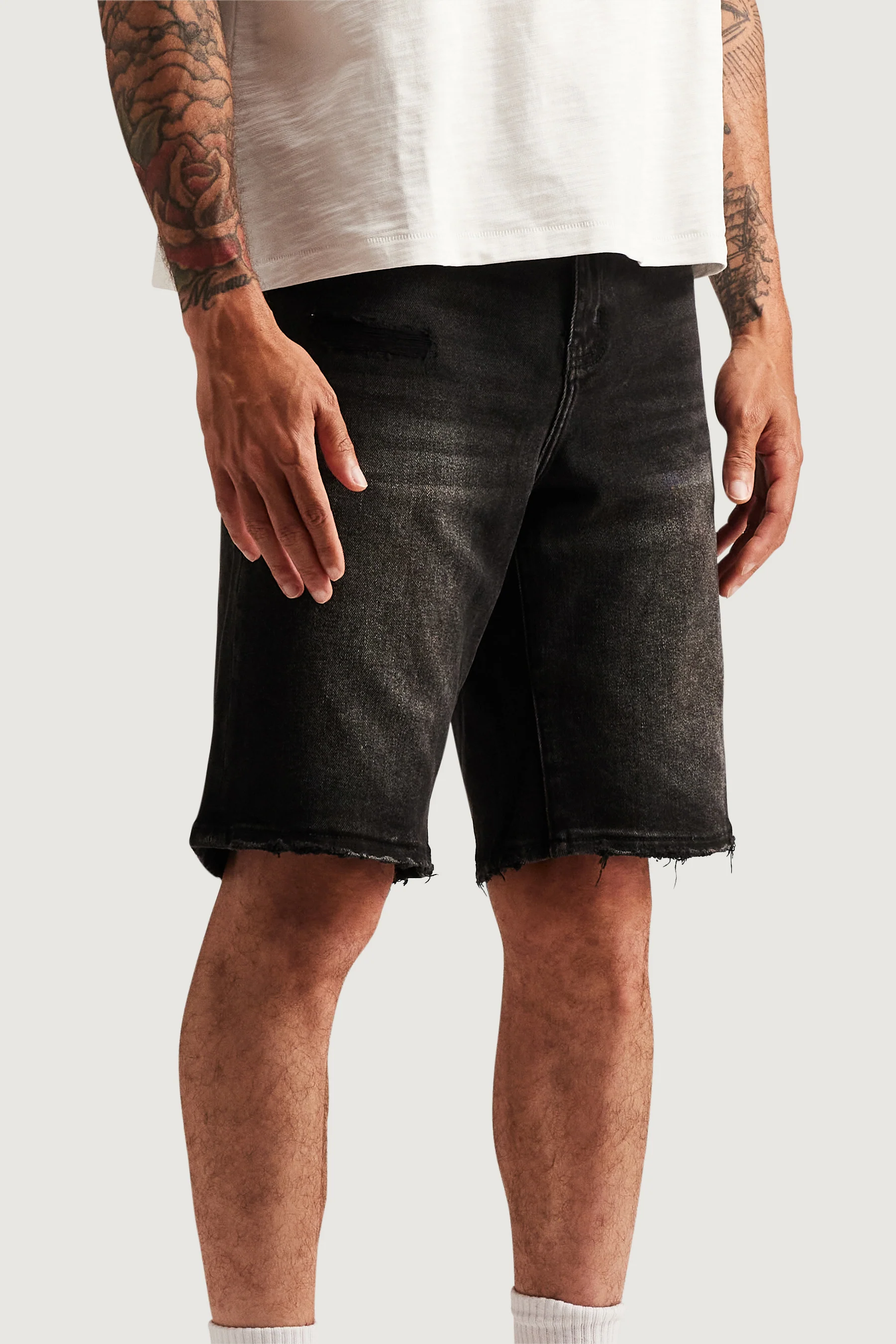 Easy Denim Short (Mid Wash) - Image 5