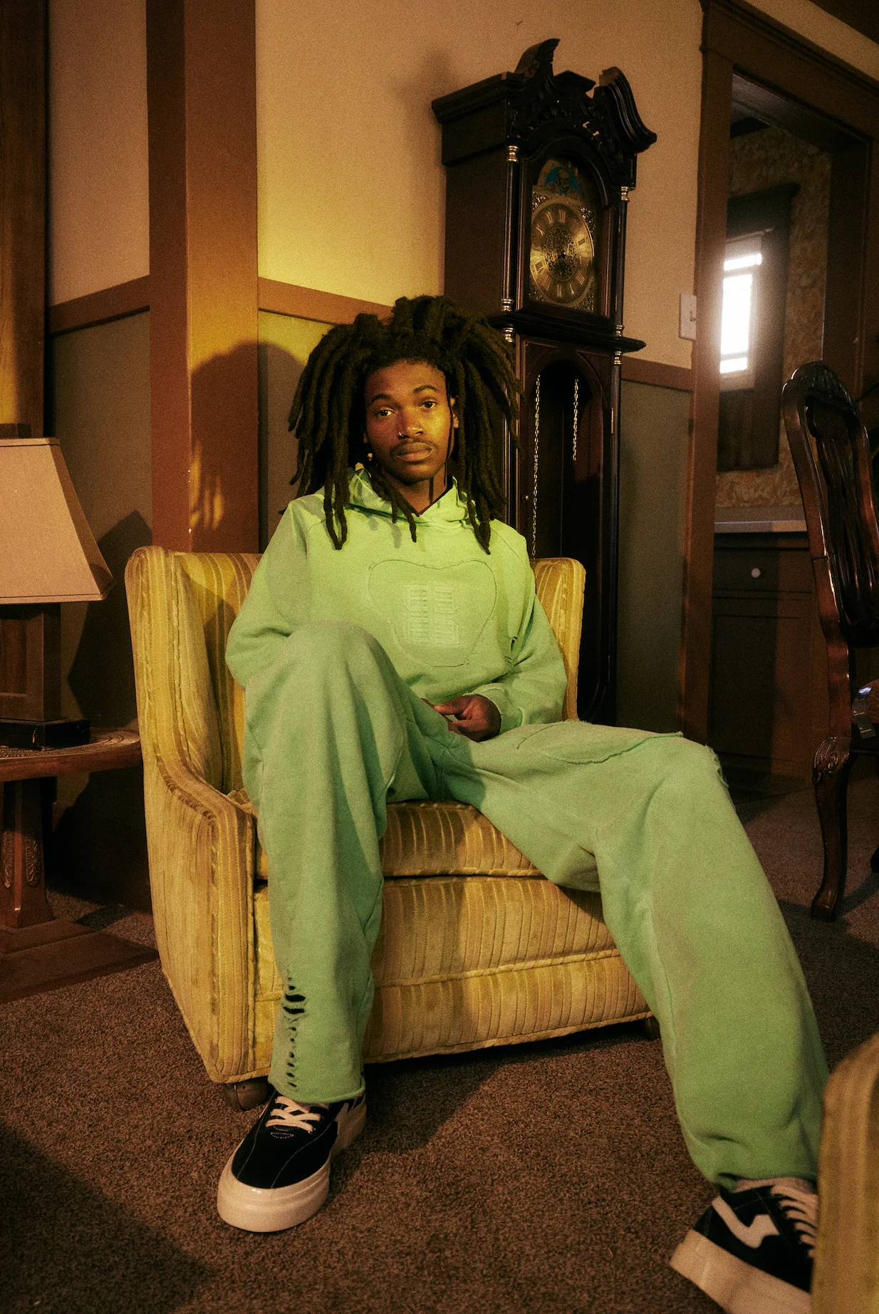 Edge Sweatpant (Washed Lime) - Image 4