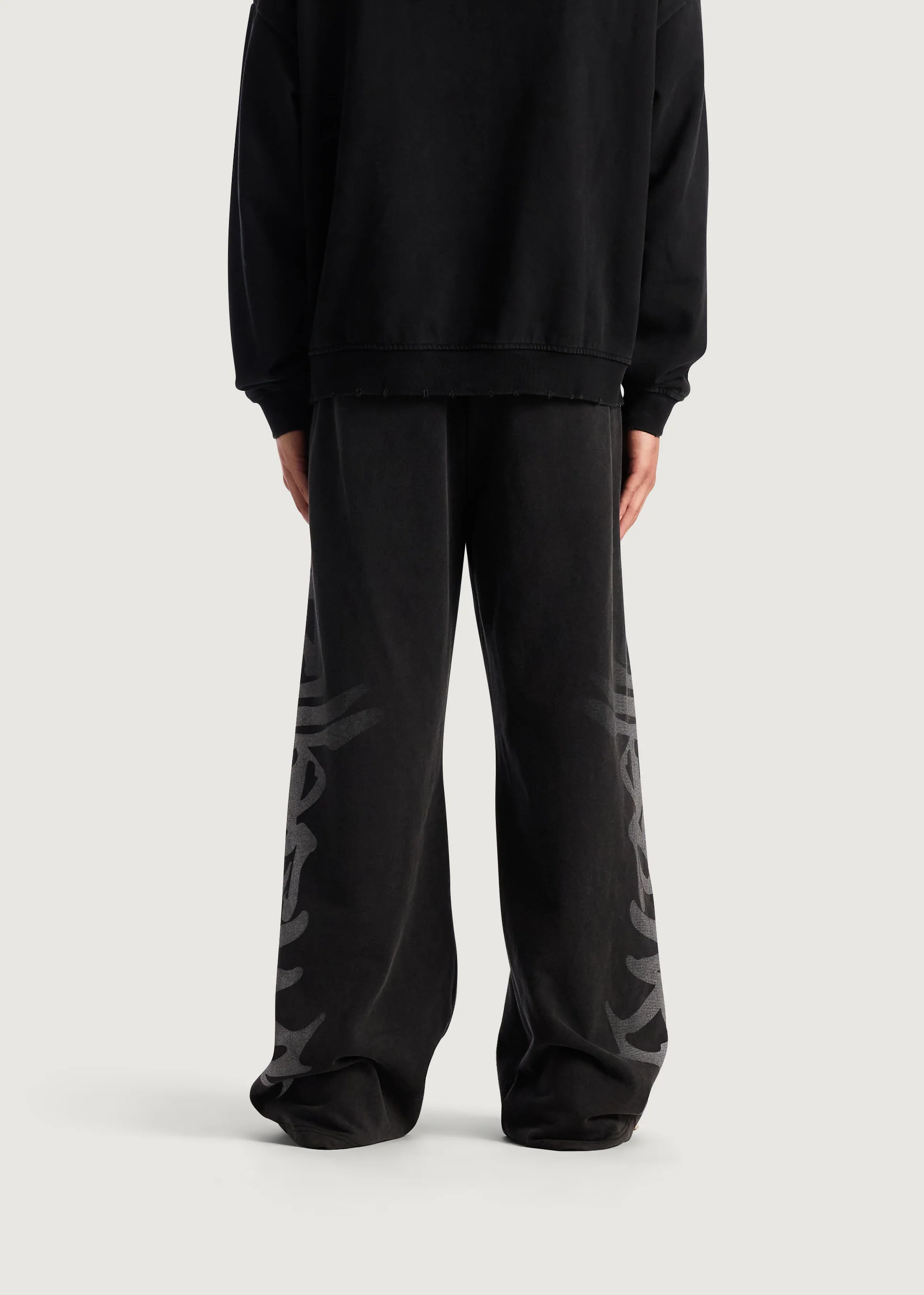 Embellish Logo Sweatpant (Black) - Image 6