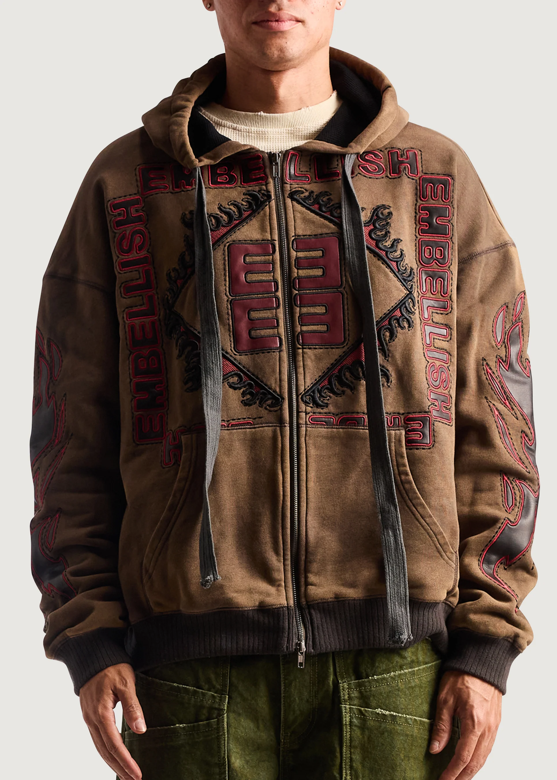 Inferno Zip Jacket (Washed Brown) - Image 3