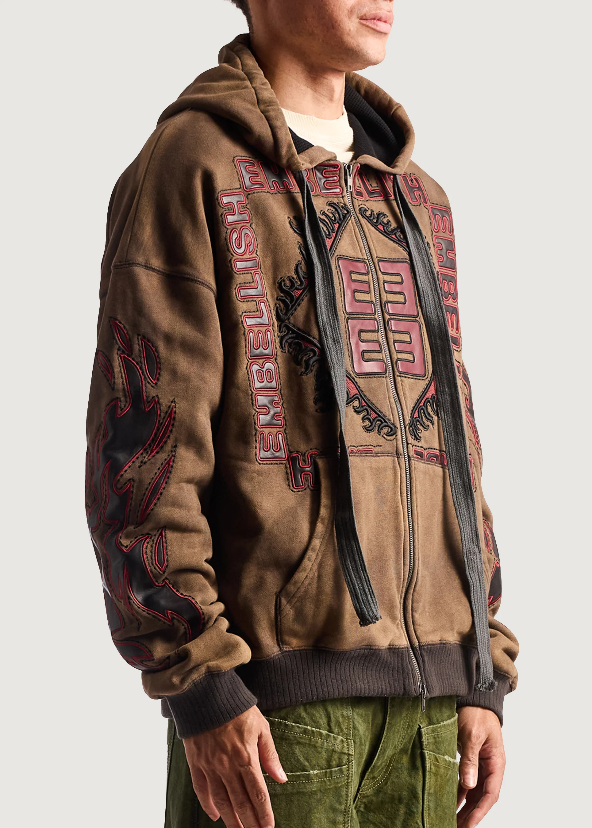 Inferno Zip Jacket (Washed Brown) - Image 4
