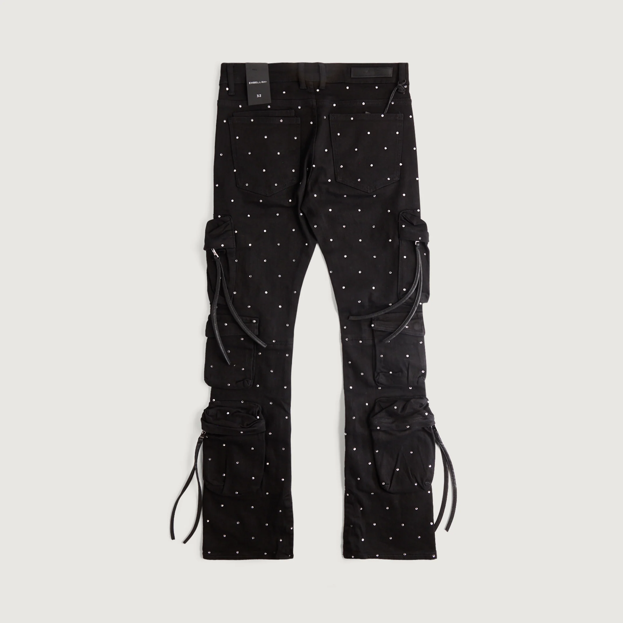 Hawk Cargo Flare Denim (Black) - Image 8