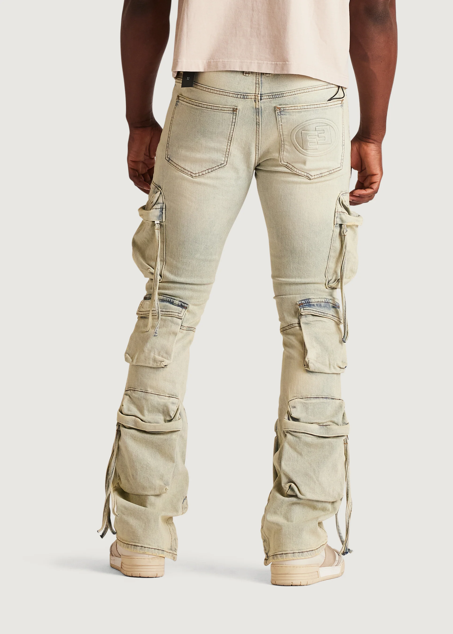 Hawk Flare Cargo Denim (Acid Sand) - Image 7
