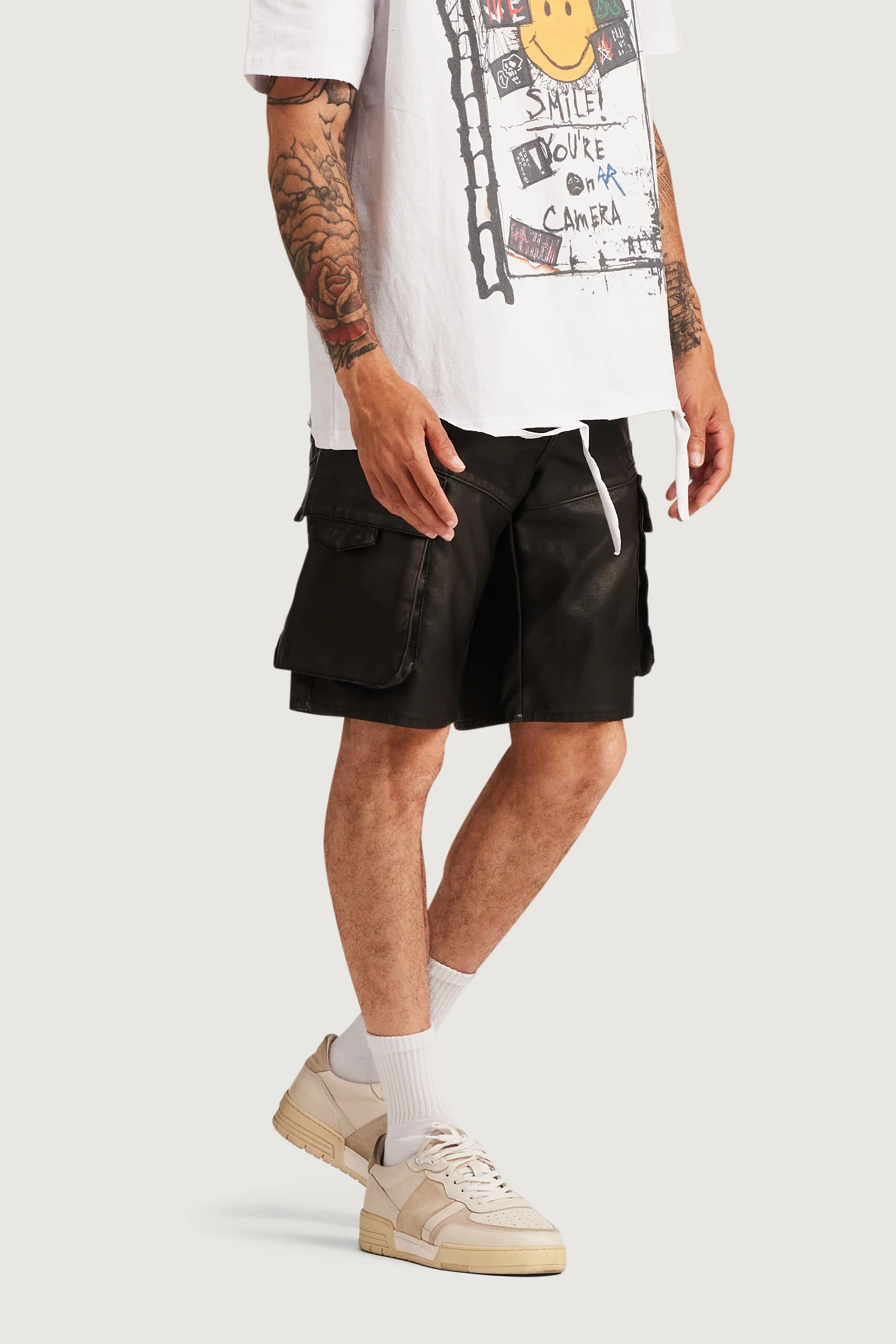 Highstreet Cargo Shorts (Black) - Image 3