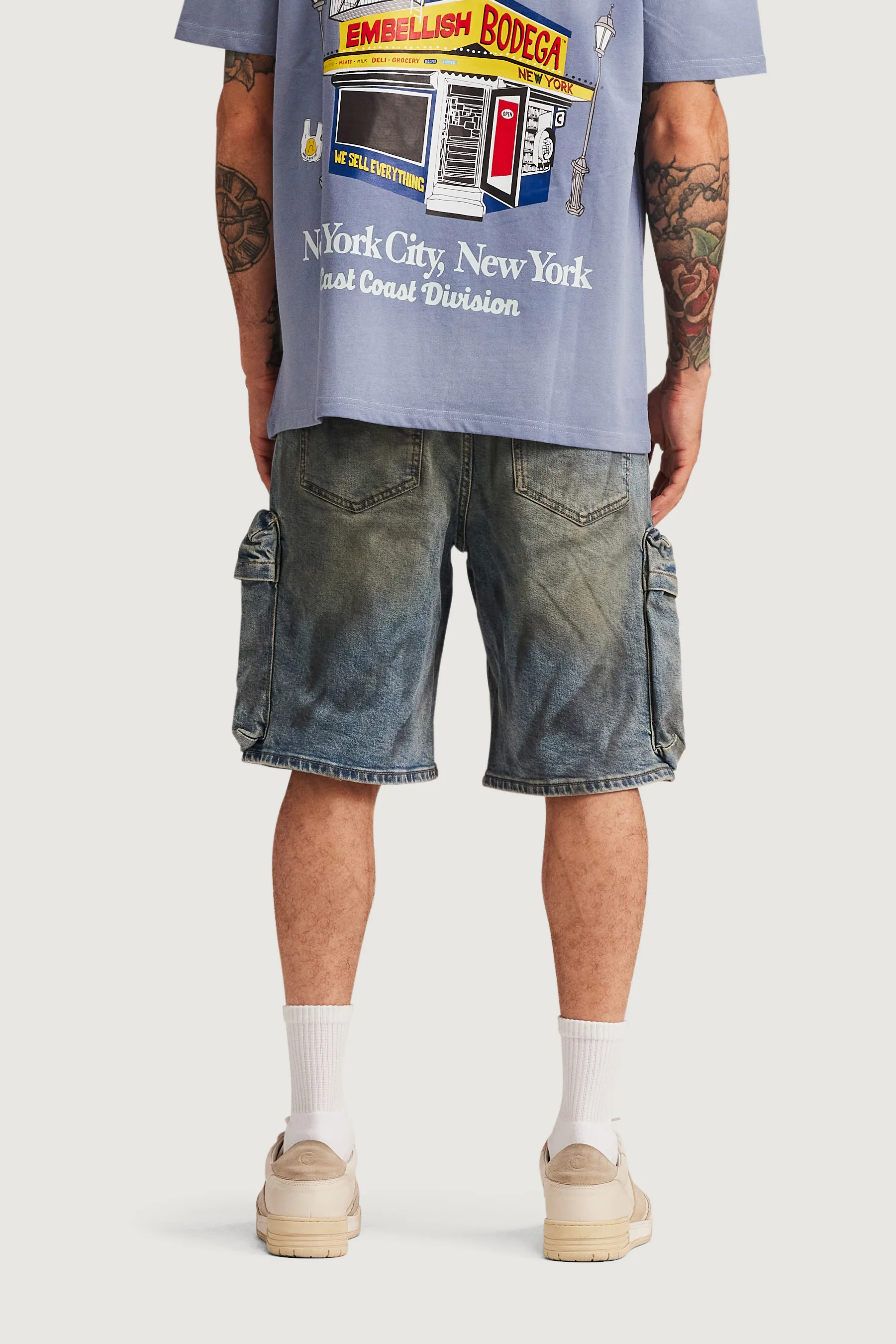 Kane Cargo Denim Shorts - Image 6