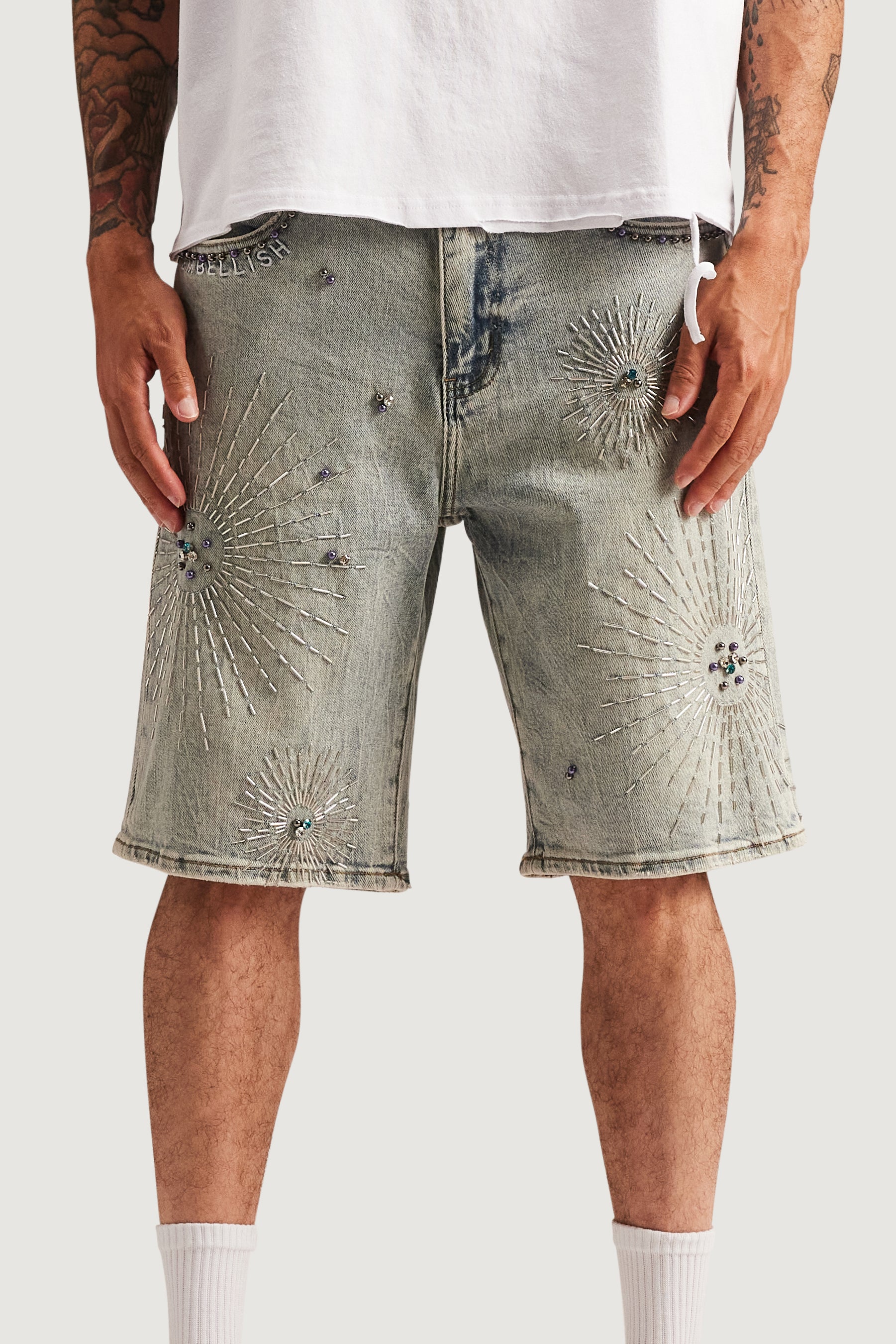 Krystos Denim Shorts - Image 3