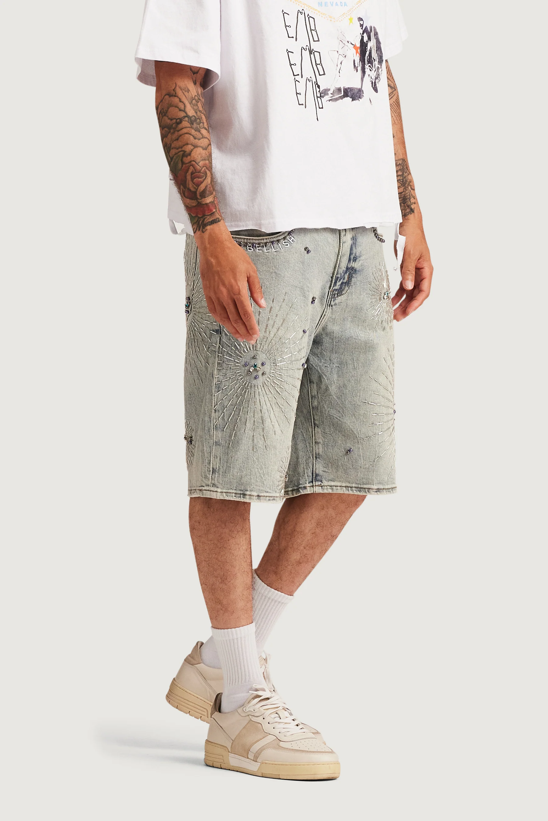 Krystos Denim Shorts - Image 4