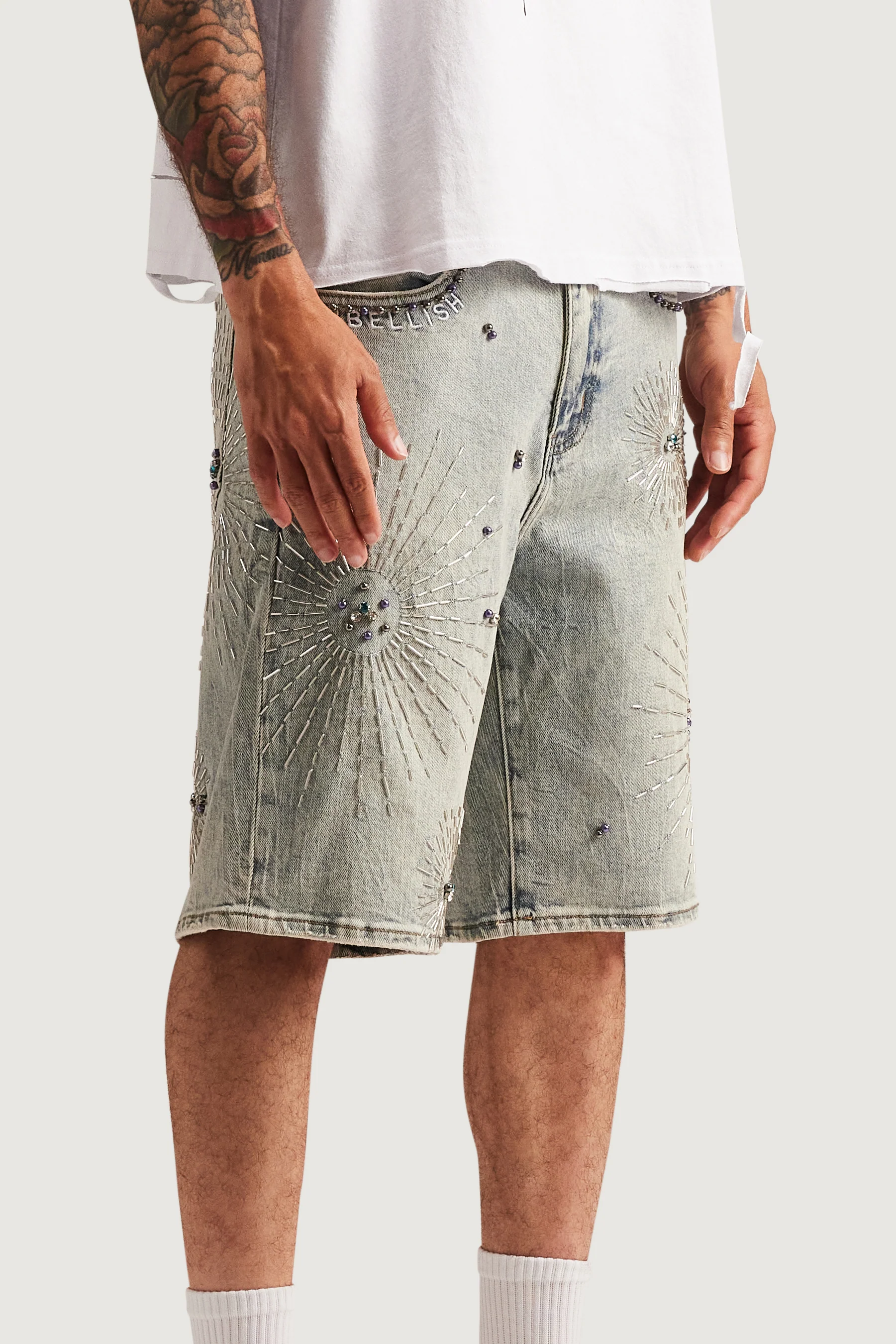 Krystos Denim Shorts - Image 5