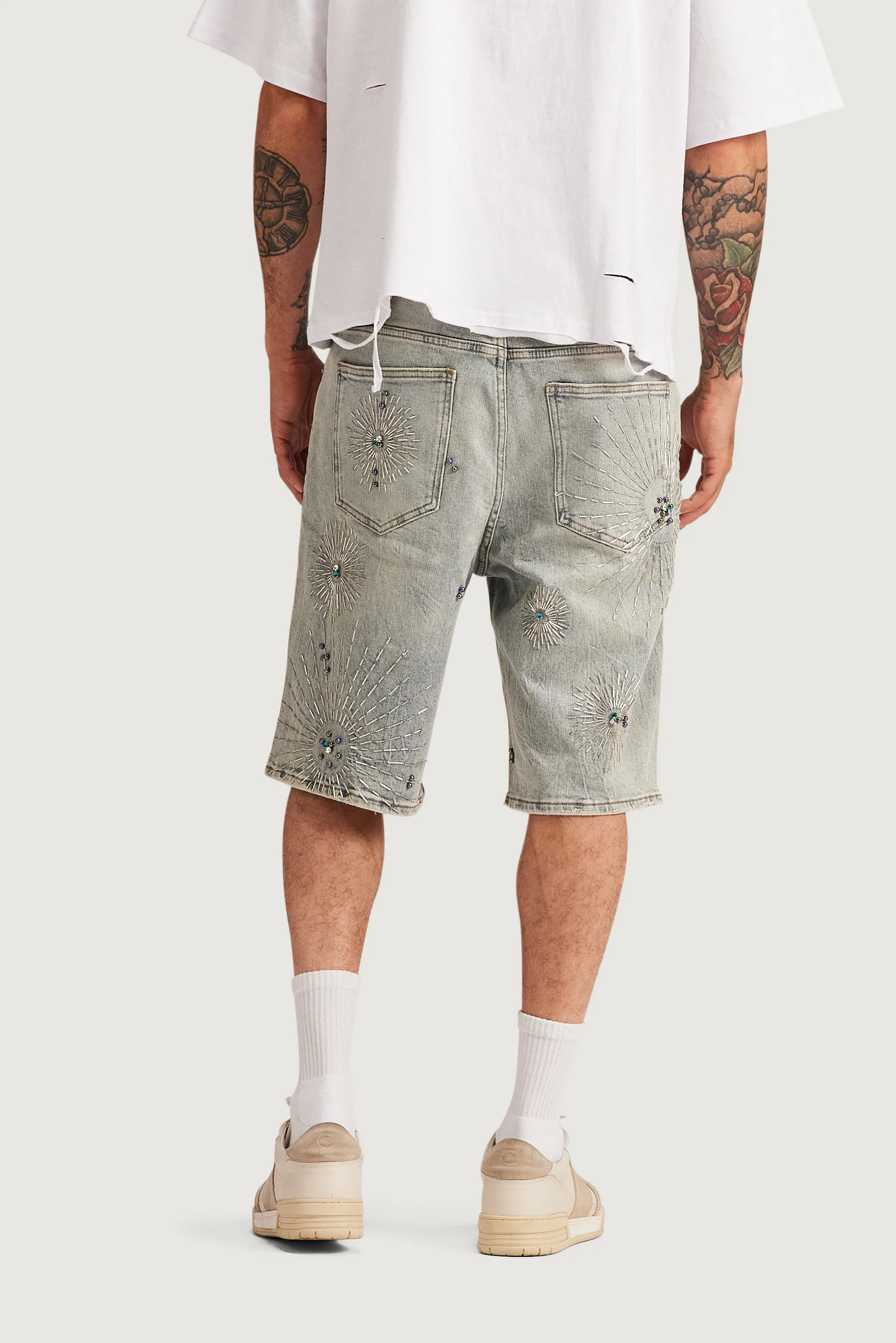 Krystos Denim Shorts - Image 6