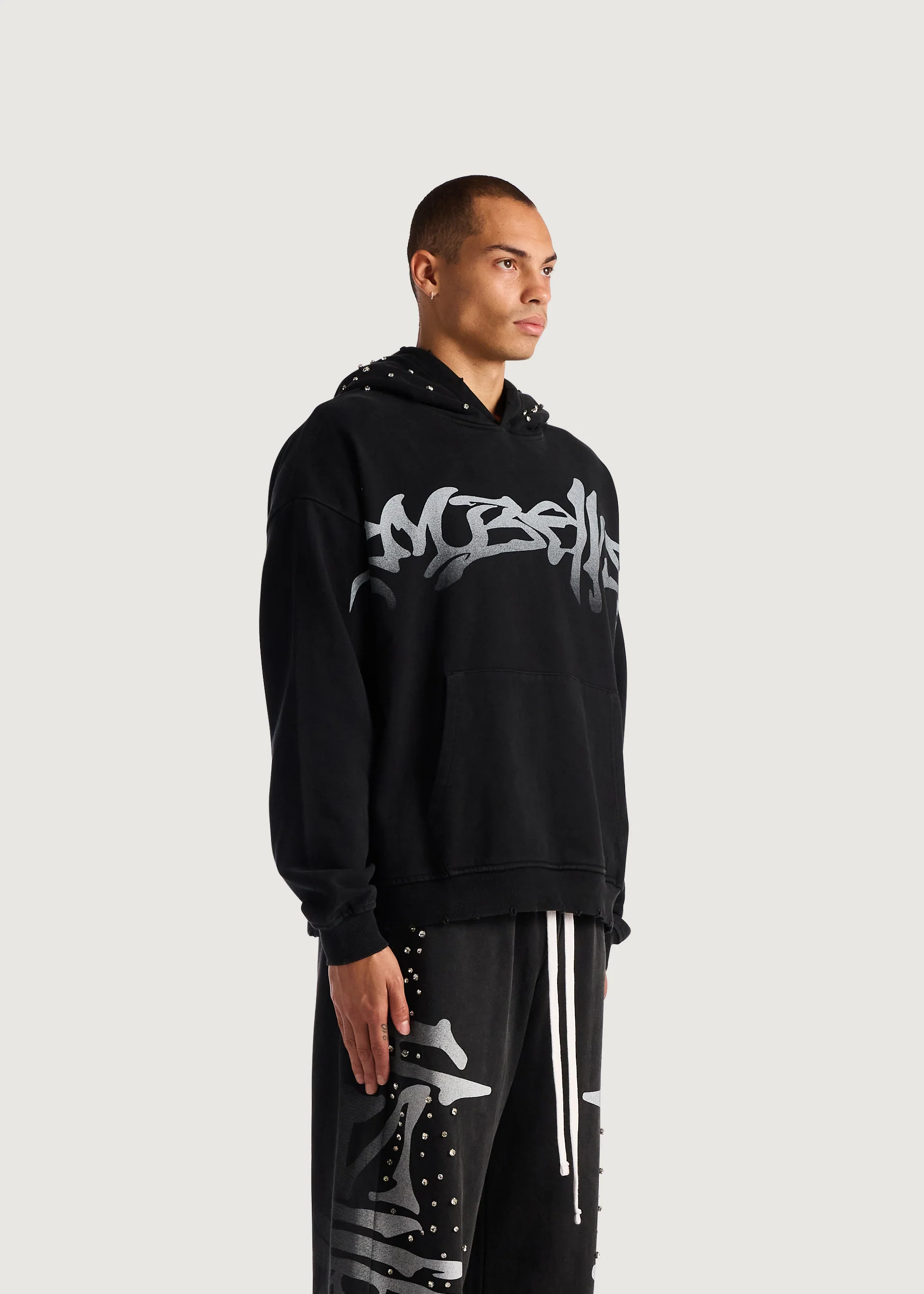 Logo Hoodie (Black) - Image 4