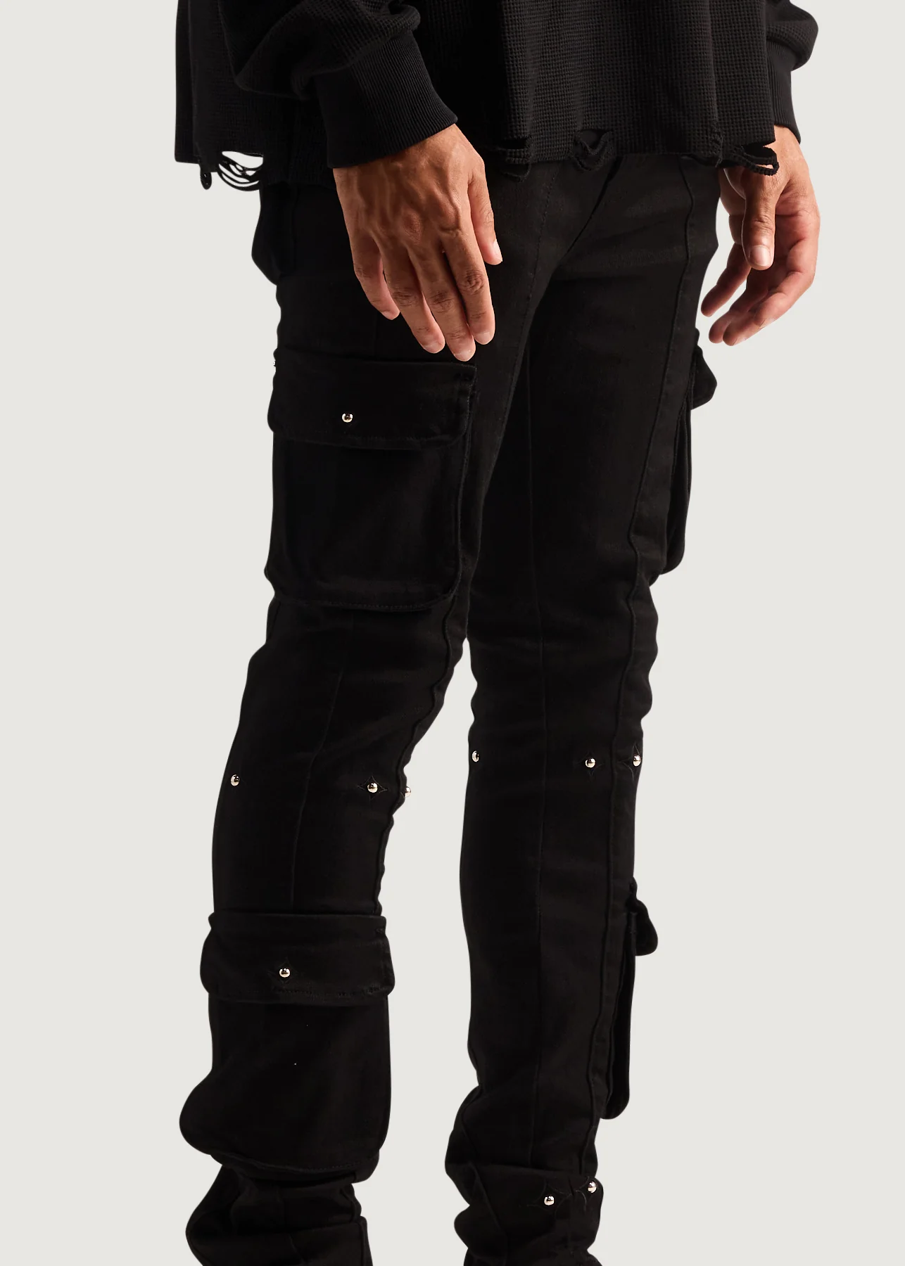 Utility Cargo Denim (Black) - Image 5
