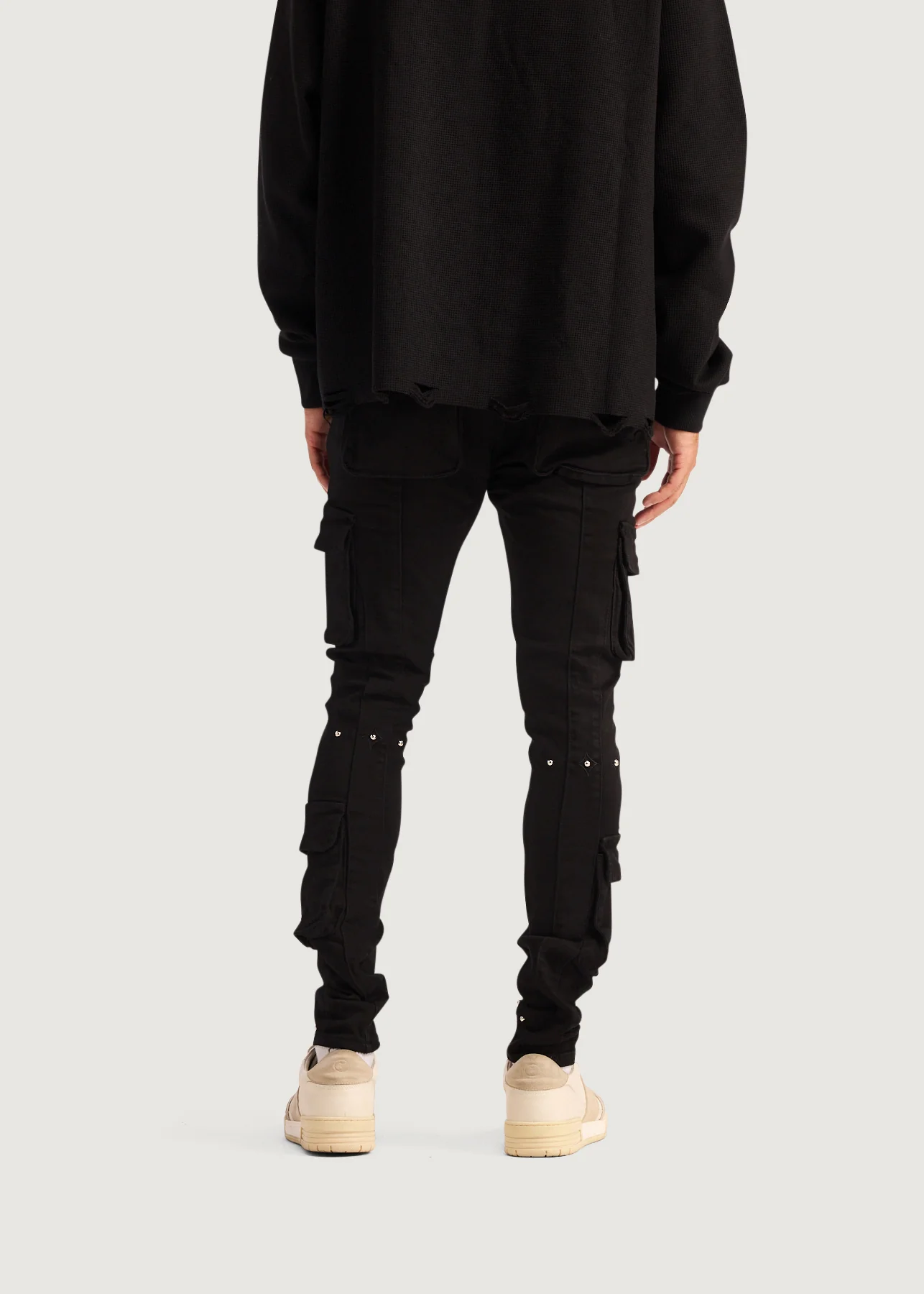 Utility Cargo Denim (Black) - Image 6