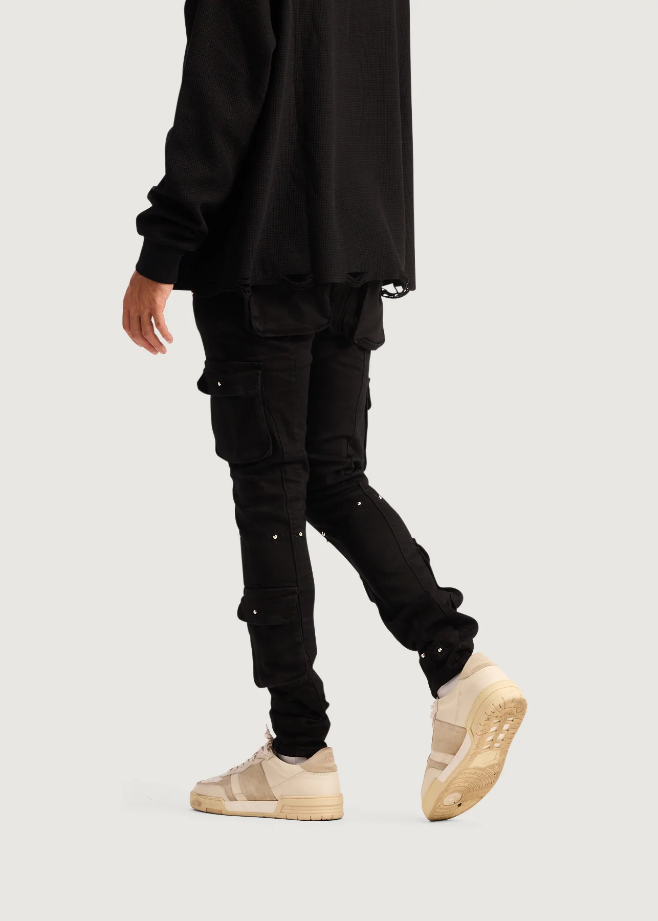 Utility Cargo Denim (Black) - Image 7
