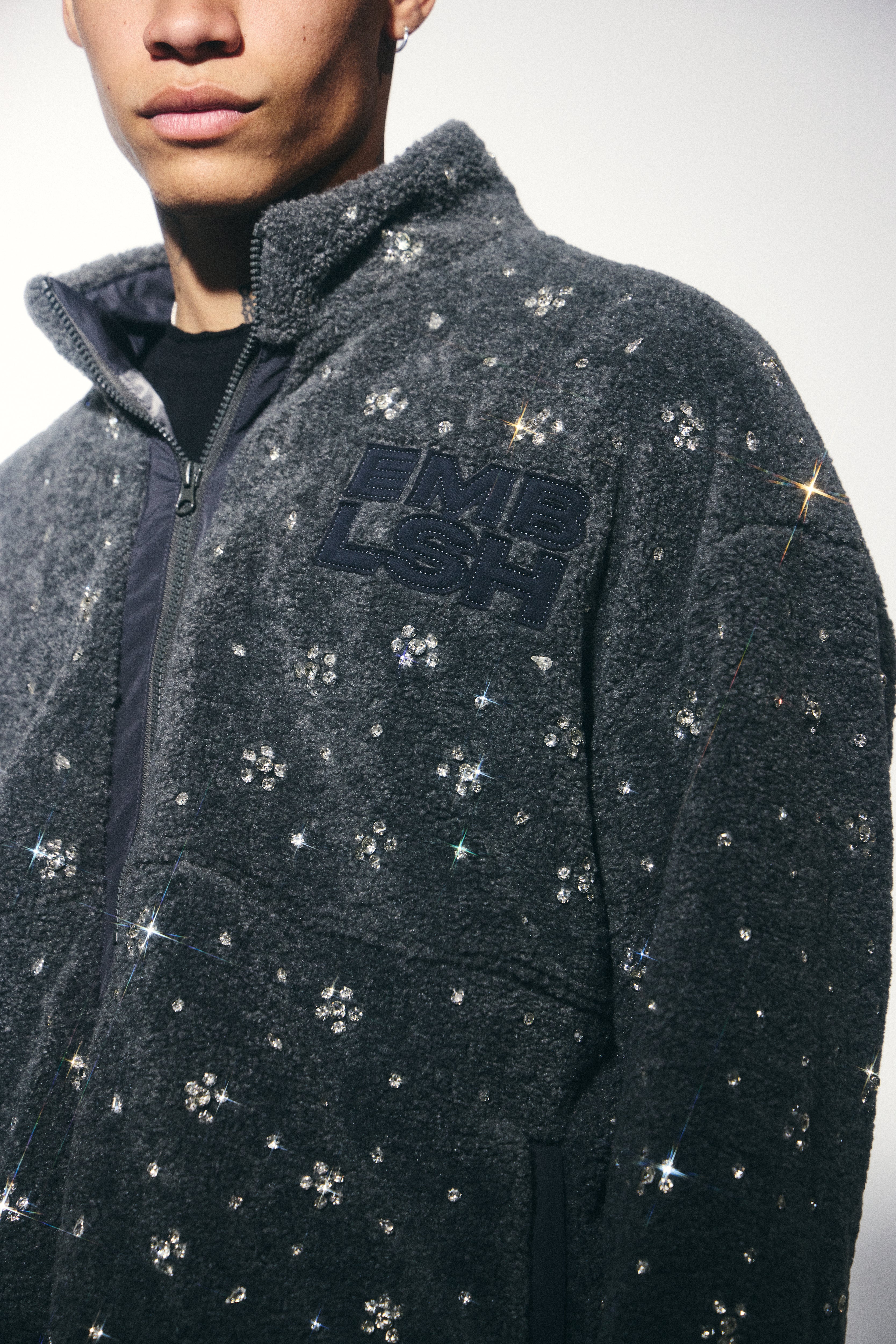 Zurich Sherpa Jacket (Gray) - Image 4